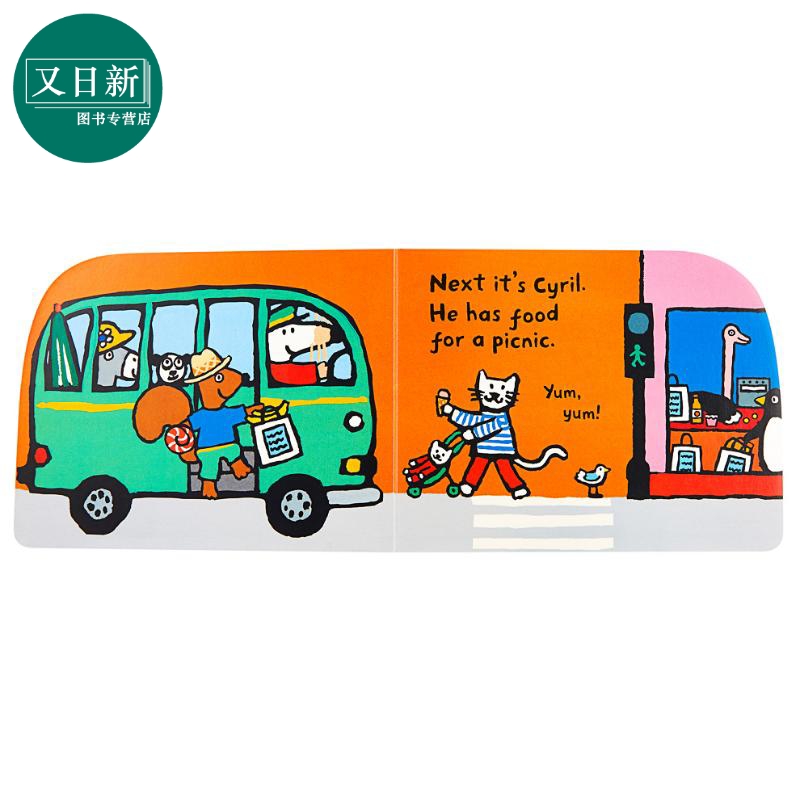 小鼠波波异形书5册 Maisy s Rocket Ambulance Recycling Truck Bus Sailboat 低幼韵律启蒙 纸板书 英文原版 又日新 - 图2