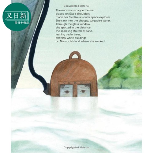 描绘深海奇观的埃尔斯 Else B. in the Sea 英文原版 儿童绘本 图画传记 人物故事书 精装精品绘本 进口童书 5岁+ 又日新 - 图2