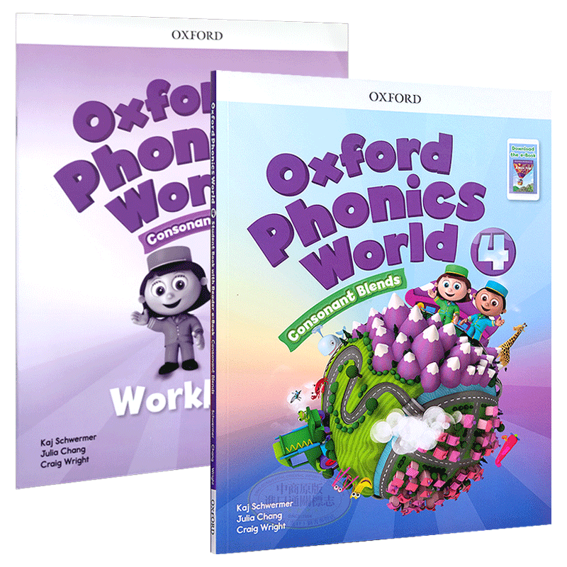 新版牛津OPW 少儿英语自然拼读世界L4 Oxford Phonics World L4 学生书+练习册2册英文原版牛津阅读树语音教学教材