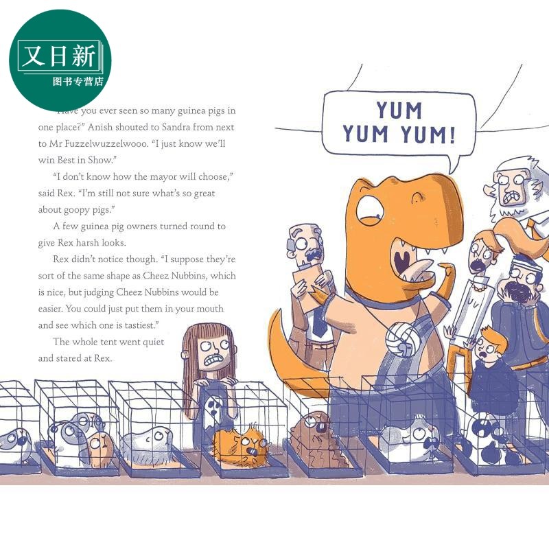 彩色章节书 恐龙雷克斯 3册 Rex Dinosaur in Disguise 英文原版 儿童图画章节书 搞笑冒险故事 进口童书 7岁以上 又日新,淘宝优惠券,粉丝福利购,淘宝优惠卷