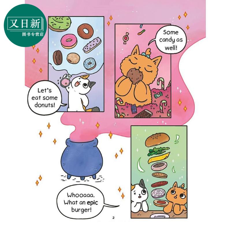 桥梁漫画 猫猫历险记2寻找高脚杯的故事Cat & Cat Adventures The Goblet of Infinity英文原版进口 儿童图像小说 又日新