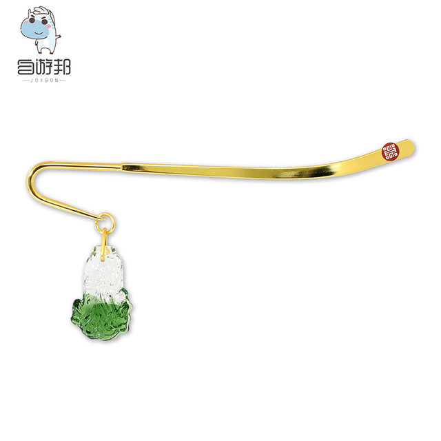 Taipei National Palace Museum Cultural and Creative Jade Cabbage Bookmark Classical Hairpin Chinese Style Exquisite Creative Souvenir