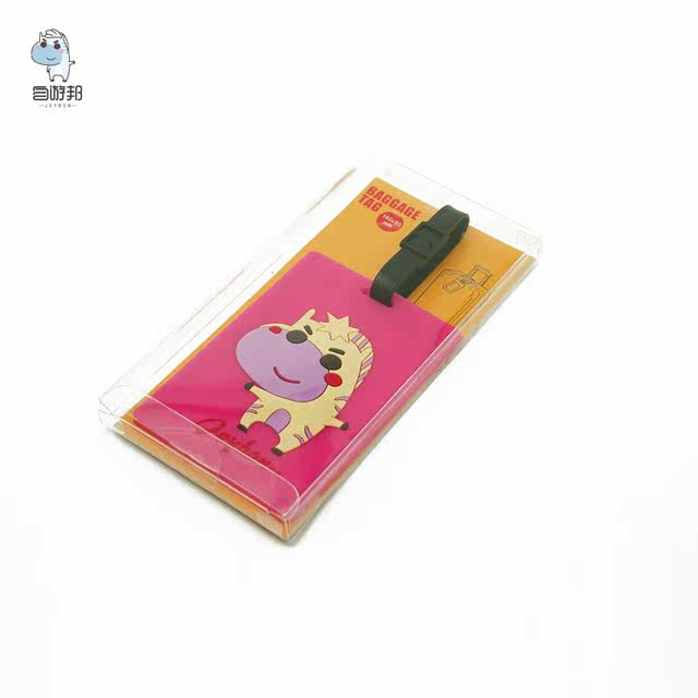 Travel portable silicone luggage tag tag to prevent loss and accidental taking tag aircraft checked luggage identification tag