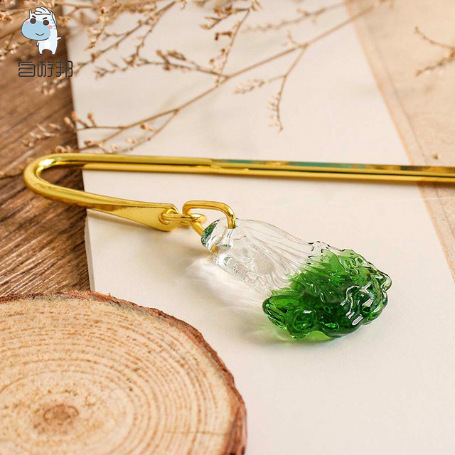 Taipei National Palace Museum Cultural and Creative Jade Cabbage Bookmark Classical Hairpin Chinese Style Exquisite Creative Souvenir