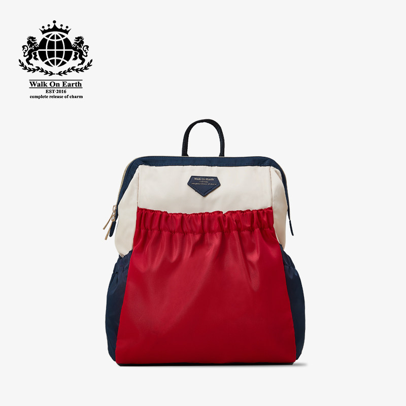 walk onearth日系中年女士双肩包 walkonearth双肩背包