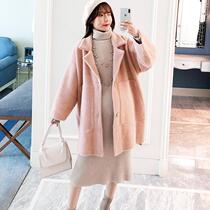Pregnant Woman Coats Autumn Winter Clothing 2019 New Winter Pregnancy Long Version Thickened Fur Outerwear Fashion Looser Outer Wear