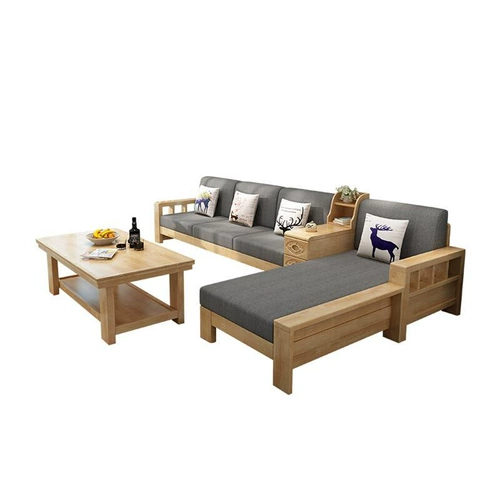 Диван из натурального дерева, съёмная ткань, мебель для гостиной