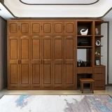 Сплошная древесная шкафная спальня квартира -Открыть на заказ шкаф Три четыре пятиуровневых комбинированных толстого шкаф