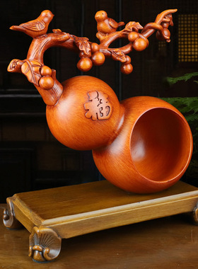 新中式福字花鸟葫芦招财摆件客厅玄关入户钥匙收纳鞋柜酒柜装饰品