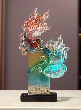 年年有鱼家居装饰摆件客厅玄关酒柜电视柜招财装饰品乔迁搬家礼品