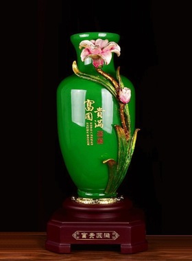 保险开门红福禄吉祥碧玉琉璃玉葫芦工艺礼品商务礼品摆件一件代发