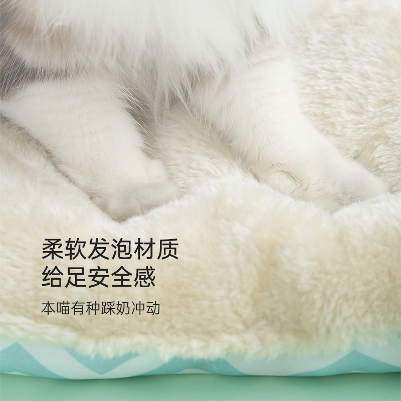 Mpets猫窝冬季保暖四季通用垫子小狗窝中型封闭式宠物床猫咪用品