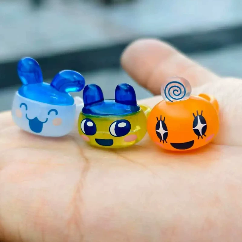 Bandai, японский оригинальный Tamaготчи, прозрачное кольцо, капсульная игрушка