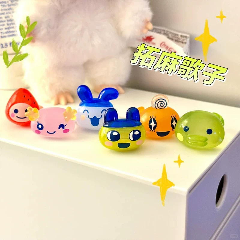 Bandai, японский оригинальный Tamaготчи, прозрачное кольцо, капсульная игрушка
