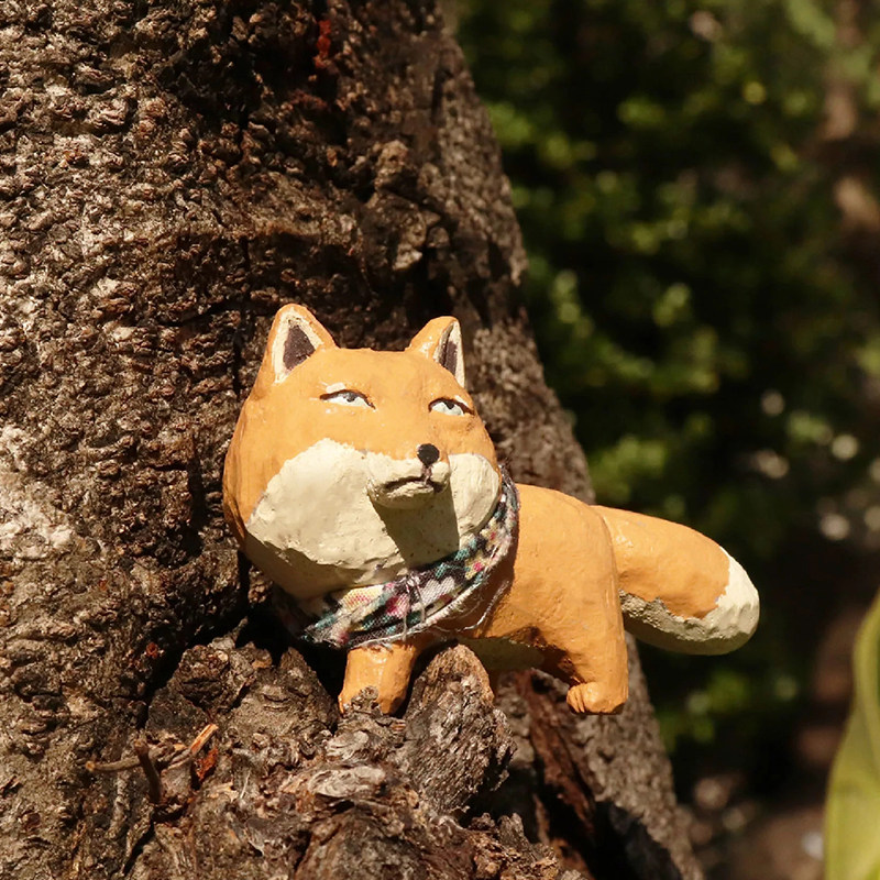 台湾正版伙伴第2弹雕刻藏狐长颈鹿 童梦动漫盒蛋/扭蛋/食玩