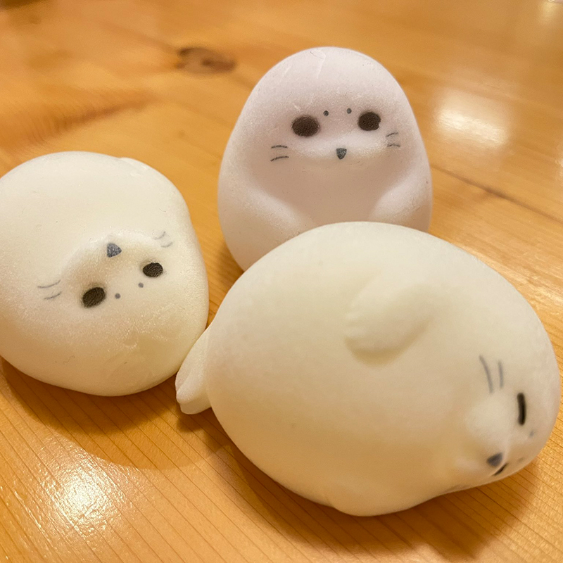 日本正版yell植绒发声小海豹扭蛋 童梦动漫盒蛋/扭蛋/食玩