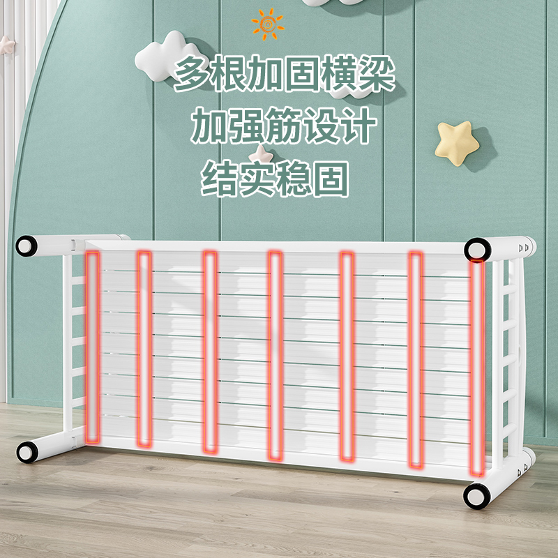 带护栏婴儿男孩铁艺边加宽儿童床 菲尼奇儿童床