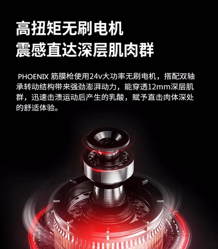 筋膜枪电动深层肌肉放松器家用松解经大颈肌膜按摩抢胡子phoenix - 图0
