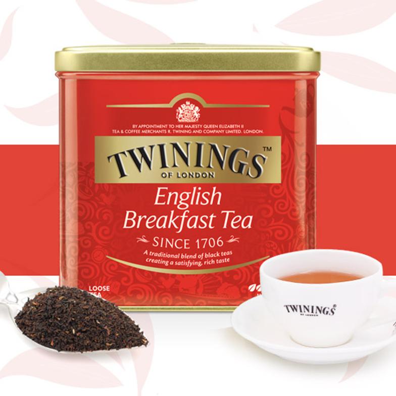 twinings英式早餐红茶500g阿萨姆红茶英国川宁茶进口罐装散茶-图0