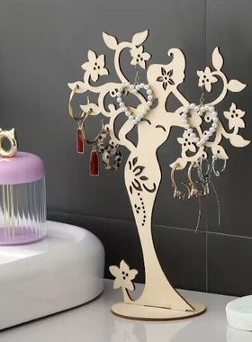 创意人物饰品首饰收纳架欧式桌面耳环项链手饰珠宝展示架整理