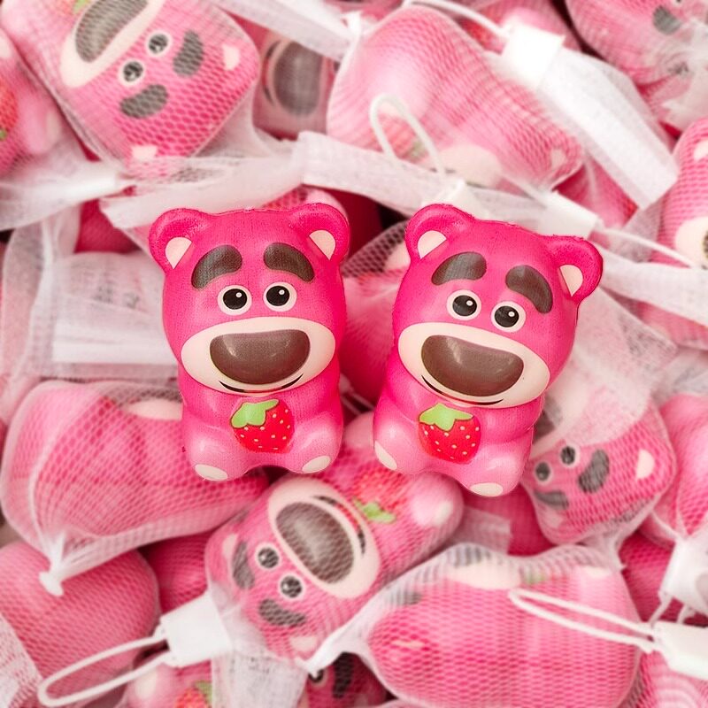 网红草莓熊捏捏乐慢回弹幼儿园开学小礼物儿童活动奖品奖励小礼品