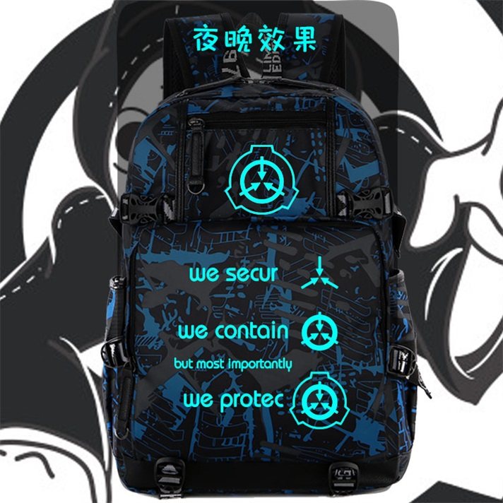 中二病者联盟scp双肩男女初中书包 艾登森双肩背包