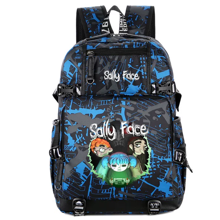 艾登森 Sally Face Bag Stupid Face Game Peripheral Anime Cartoon Export Primary and Middle School Student Backpack
