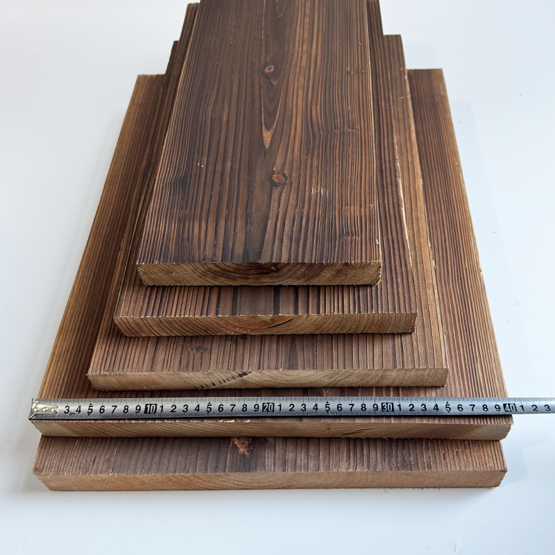 碳化木板宽板台面楼梯踏步板防腐木板实木花架板餐厅吧台板置物板