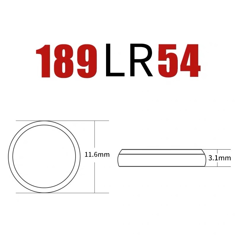 南孚LR54纽扣电池AG10 LR1130 L1131 389A 390电子手表卡西欧计算器189温度计激光笔玩具圆形1.5V电池-图3