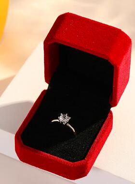 仿真钻戒婚礼专用道具结婚对戒新娘情侣戒指一对求婚仪式钻石婚戒