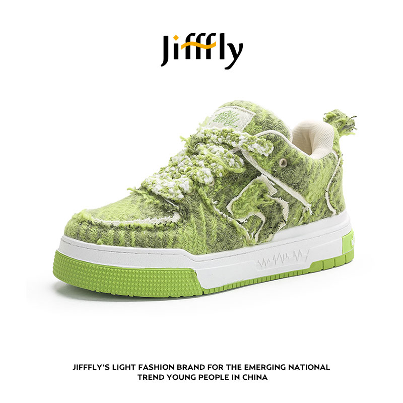 jifffly板鞋男2025秋冬新款黑白熊猫百搭鞋子女情侣休闲运动鞋 - 图0