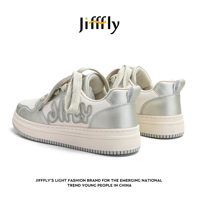 Jifffly板鞋男2025秋冬新款复古做旧高颜值潮流运动鞋情侣休闲鞋 - 图0