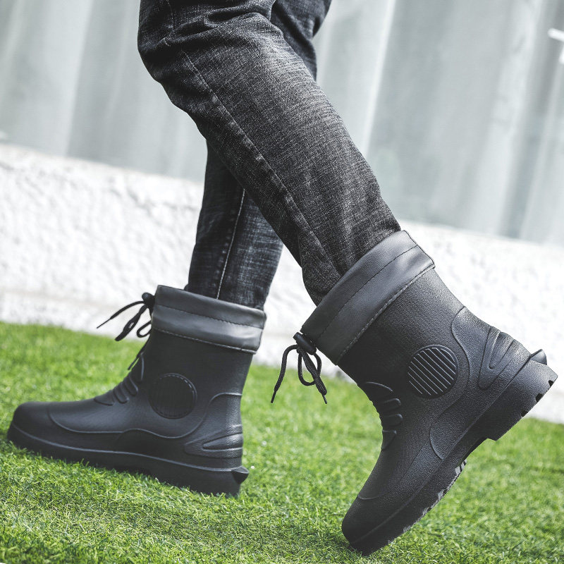 超轻防水鞋eva中筒雨鞋男款防臭速干水鞋不累脚雨靴外卖骑手专用,淘宝优惠券,粉丝福利购,淘宝优惠卷