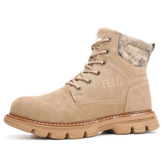 东北羊毛雪地靴男款冬季加绒加厚皮毛一体棉鞋防水防滑高帮马丁靴