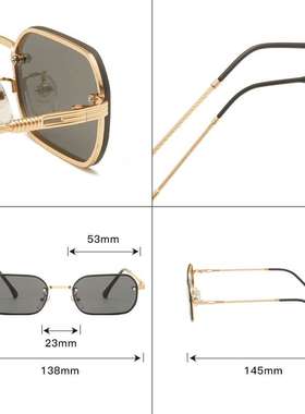 金属框太阳眼镜欧美海洋片彩色墨镜网红跨境 遮阳镜网红爆款