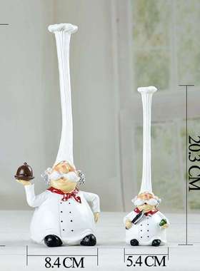 ZAKKA杂货 树脂工艺品   创意厨师家居摆件 橱窗摆设 热销