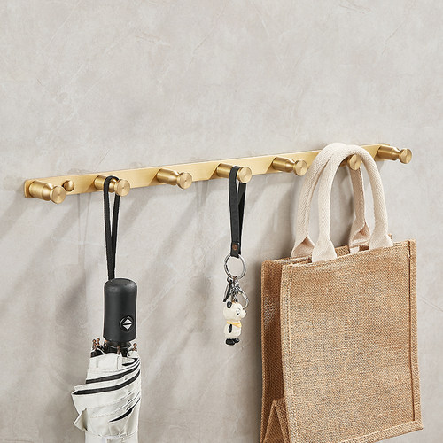 实心全铜挂衣钩仿古置物衣帽钩卫生间排钩简约入户门后钩壁挂复古 - 图3