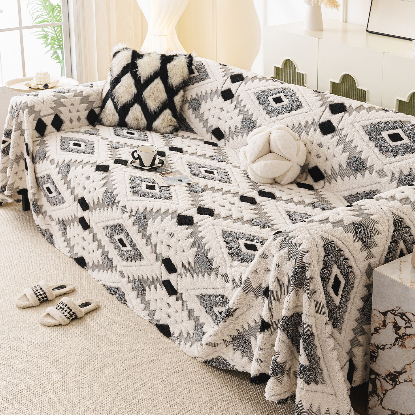 秋冬毛绒沙发巾一整张全盖2025新款固定防滑沙发盖布巾套罩坐垫子,淘宝优惠券,粉丝福利购,淘宝优惠卷