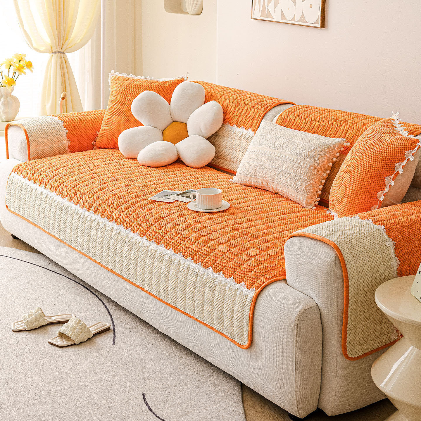 轻奢高级感沙发垫四季通用2025新款固定防滑沙发坐垫子套罩盖布巾,淘宝优惠券,粉丝福利购,淘宝优惠卷