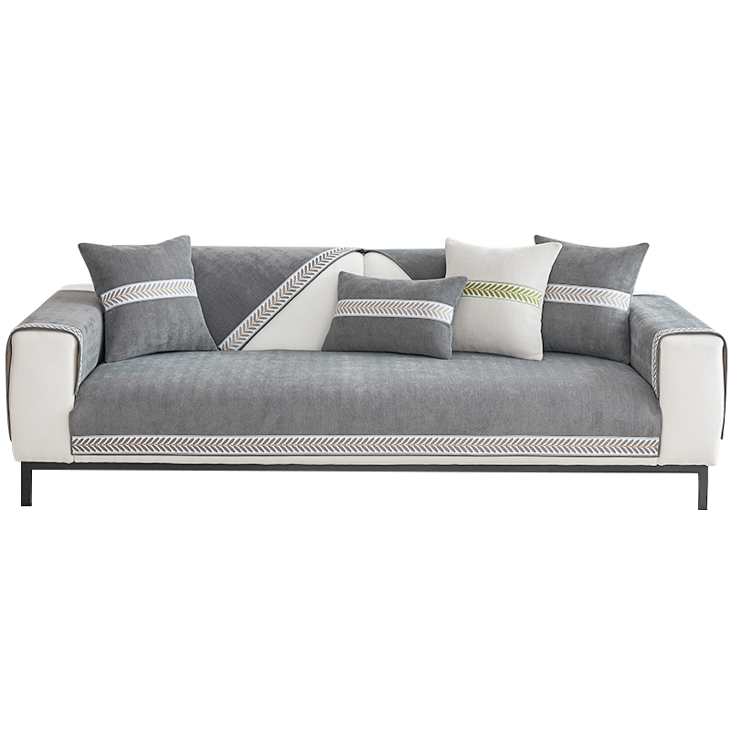 雪尼尔沙发垫四季通用坐垫轻奢现代高端防滑皮沙发套罩巾靠背巾,淘宝优惠券,粉丝福利购,淘宝优惠卷