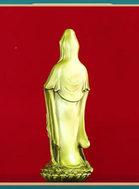 黄萨铜普山莲同款立南海观音佛陀像4867584站像观音菩像家用供奉