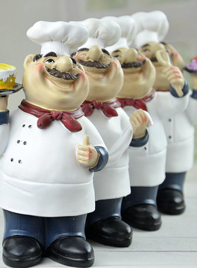 美式乡村 厂家直销 创意家居摆件 蛋糕店厨师装饰摆件  A31