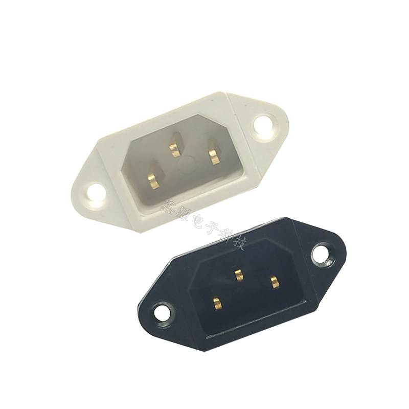 电炒锅电锅配件电源插座插头电饭锅电压力锅通用三孔品字电源插口