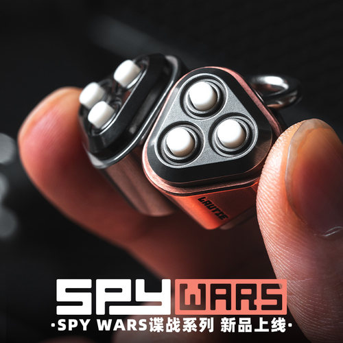 指玩屋 老铁匠爆破甲虫草莓指尖陀螺按压解压玩具黑科技捏捏乐edc - 图0