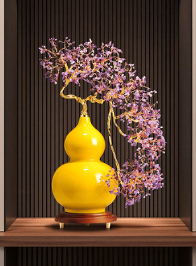 新中式紫气东来葫芦摆件客厅酒柜办公室乔迁新居轻奢高档招财装饰