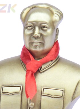 毛主席像黄铜汽车摆件摆饰车载车内饰品中控台毛爷爷铜像装饰摆.7