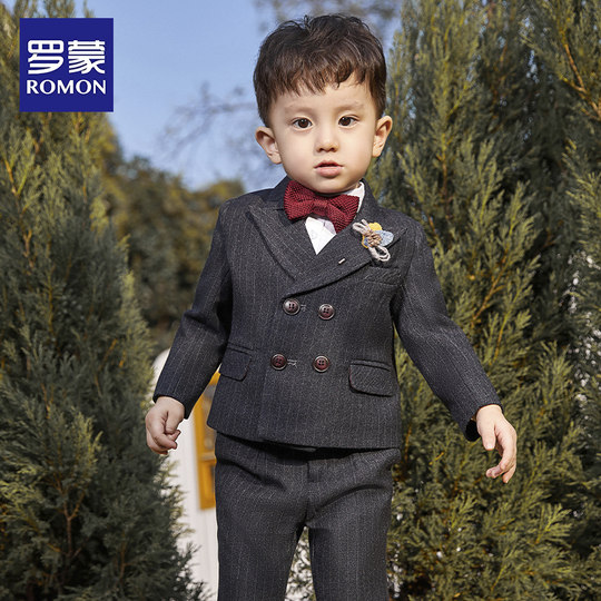 Luo Meng suit suit piano performance flower girl dress