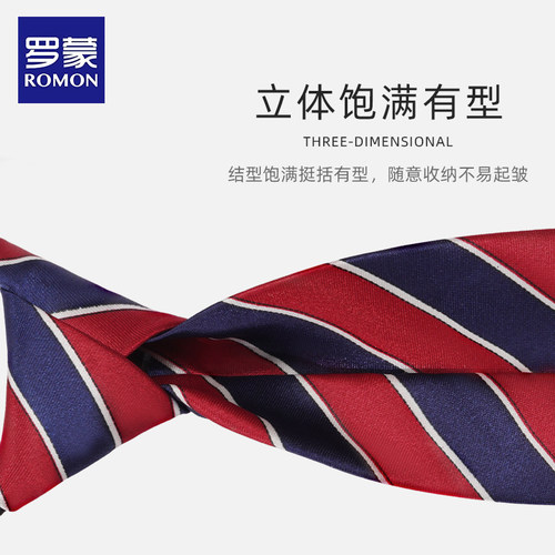 罗蒙小学生校服领带时尚男童幼儿园儿童领带英伦风儿童带领带衬衫 - 图1