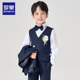Romon children's suit, boy's British style flower girl dress, middle-aged child's wedding small suit, piano performance suit