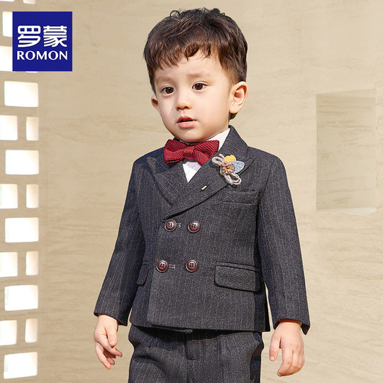 Luo Meng suit suit piano performance flower girl dress